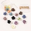 Ivyu Small Claw Hair Clips for Women Girls - 20 Pcs Mini Claw Clips for Thin Hair Tiny Flower Hair Clips Strong Hold Cute Jaw Clip Nonslip Hair Styling Accessories with Box (Mixed)