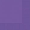 Amscan Purple 3-Ply Party Napkins, 6 1/2" x 6 1/2"