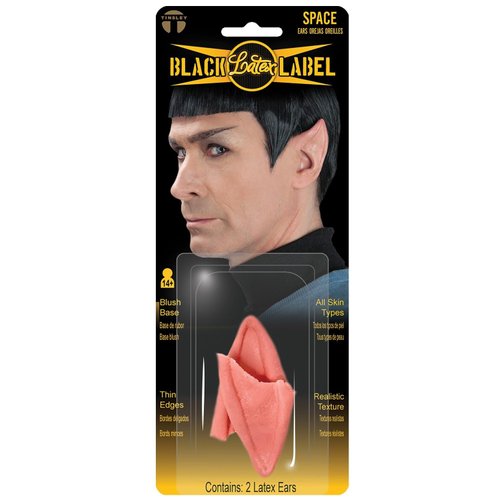Tinsley Transfers Professional Hollywood Quality Latex Logical Space Ear Tips Star Explorer - Stage & Theatrical Prosthetic Makeup - Realistic Skin-like Texture