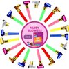 40pcs Party Blowers,Colourful Noisemakers Party Blowouts Squawkers Fringed Noise Maker,Birthday Noisemakers Birthday Blow Horns Party Whistles (40Pcs)