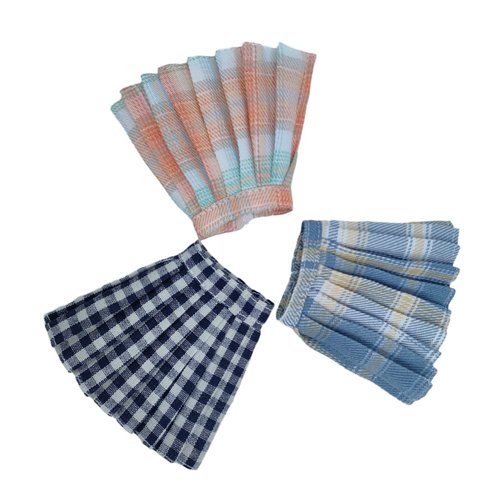 3pcs/lot Doll Clothes for 11.5" Doll Outfits Pleated Skirt Cosplay Students Skirts 1/6 Dolls Accessories (Style D)