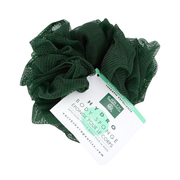 Earth Therapeutics Hydro Body Sponge with Hand Strap - Dark Green Dark Green