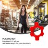 Kisangel 4Pcs Dumbbell Screw Nut Spinlock Collars Dumbbell Fixed Nut Barbell Collars Nut for Fitness Dumbbell Weight