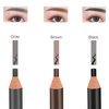 Brow Pencil Mapping Kit 12pcs Microblading Eyebrows Pencil 1pc Permanent Makeup Eyebrow Pencil Duckbill Sharpener 2pcs Razors 10pcs Eyebrow Mapping Stickers (Grey Pencil)