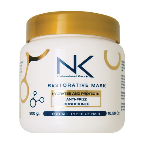 NK Professional Care – Restorative Mask – Hydration and Protection – Anti-Frizz and Conditioner with Niacinamide, Panthenol, Vitamin C and Biotin. (300gr)