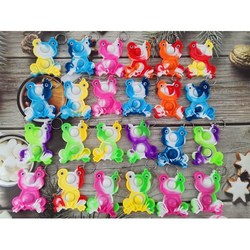 24 Packs Frog Bulk Mini Fidget Favors for Boys and Girls Birthday Holiday Party Favors and Classroom Students Rewards