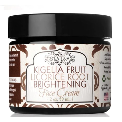 Shea Terra Kigelia Fruit Licorice Root Face Cream- 2 Ounce