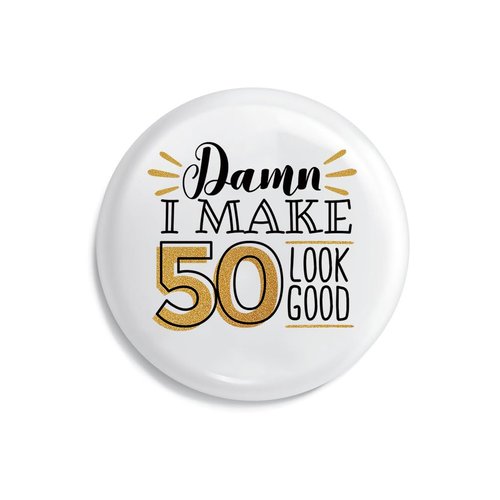 50th Birthday Gifts for Her Him, Gifts for Women Men, Cool Happy Birthday Pin Gifts for 50 Year Old Woman Man, Funny Birthday Badge Gift Ideas for Adults, Mom Dad Birthday Party Supplies Party Favors