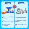 W-Plus Pool Floats Toys Games Set, 2-in-1 Ring Toss & Basketball Hoops Games for Kids Teens & Adults Swimming Pool Pool Lake Ocean Backyard Parties Water Game (Blue)
