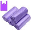 Kitchen Garbage Bags and Purple Trash Bag, 100 Counts 4 Gallon 45x60Cm Kitchen Small Trash Bags with Handles for Bathroom, Contractor Bags (100pcs Purple 45x60CM)