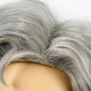 Wiggy Mermaid Santa Beard and Wig Set Long Gray Old Man Wizard Wig Costume Accessories Santa Claus Suit Grey for Men Women Carnival Christmas Party