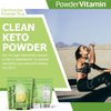PowderVitamin Electrolytes Powder Plus Keto, Lemonade (100 Servings) 0 Sugar, No Maltodextrin,1000mg Potassium,120mg Calcium,120mg Magnesium,Organic Vitamin C,Zero Calories, Energy Hydration Powder
