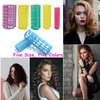 MOODKEY 36PCS Plastic Hair Rollers Set Heatless Hair Rollers Hair Curlers Snap on Rollers Self Grip Rollers Hairdressing Curlers Tools for DIY Hairdressing Hair Salon (5 Size)