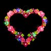 VONADO Light Compatible with lego-heart-ornament-40638 Valentine Flowers Heart Wreath Frame, Lighting Set Compatible with Ornament Heart Legos Set 40638 Gift for Adults (No Models)