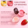 Bee Lip Balm Honey Pot,3 PCS Strawberry&Honey&Watermelon Lip Sleeping Mask,Hydrating Prevention Dry and Cracked Lip Scrubs Exfoliator Lip Care,Moisturizing Lip Mask Overnight Reduces Lip Lines