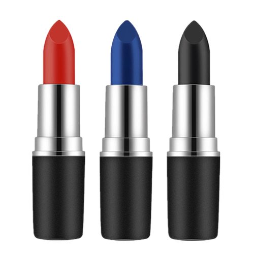 Mysense Red Blue and Black Face Paint Kit, Eye Black Stick for Baseball Softball Football Lacrosse, Cream Blendable Body Paint for Halloween Costume SFX Harley Cosplay Makeup