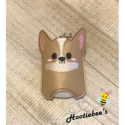 Corgi Face Hand Sanitizer Holder And/Or Lip Balm Holder