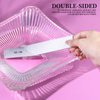 FANDAMEI Nail File, 24PCS 80/80 Grit Nail Files, Double Sided Emery Boards for Nails Buffering, Professional Nail File for Natural Acrylic Nails, Rectangular Manicure Nail Files Set, Coarse Grit 80/80