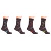 veloToze Cycling Sock - Active Compression with Merino Wool Blend - Black/Yellow Small/Medium