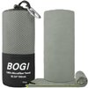 BOGI Microfiber Travel Sports Towel-Quick Dry Towel, Soft Lightweight Microfiber Camping Towel Absorbent Compact Travel Towel for Camping Gym Beach Bath Yoga Swimming Backpacking (M:40''x20''-Grey)