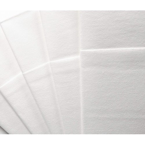 " OCCASIONS " Wedding Party Linen Feel White Dinner Paper Napkins (120, Prefolded for Silverware)