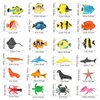 NUOBESTY 24PCS Ocean Sea Animal Figures Realistic Tropical Fish Toys Set Plastic Sea Life Creatures for Party Favors Fish Tank Decorations
