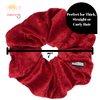 XL Jumbo Velvet Scrunchie For Hair, Scrunchy for Women Girls, Durable Elastic Band Ties to Hold Thick, Straight, Curly Hair - Breakage, Frizz Prevention (Fuchsia)
