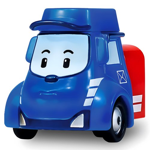 Robocar PRobocar Poli, Posty DIE-CAST Metal Toy Cars, Mail Delivery Truck Auto Rickshaw Toys, Mail Delivery Vehicle Diecast Vehicle Party Birthday Gifts Toys for Toddlers Age 1-5 Boys Girls
