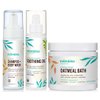 Mambino Organics Soothing Bath Set - Organic Colloidal Oatmeal Bath Soak, Soothe Me Shampoo & Body Wash, CalmingOil - Cruely-Free & Vegan Bath Products