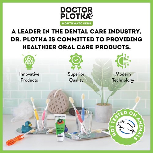 Dr Plotkas Fluoride Free Whitening Toothpaste by Mouthwatchers | Naturally Sourced Organic Propolis and Fresh Organic Mint | Sensitive Teeth and Gums | 3 Oz. Tube