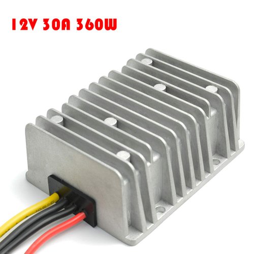 MGGi DC Converter Regulator 36V 48V Step Down to 12V 30A 360W, Waterproof Big-Size Voltage Reducer, High-Power DC/DC Power Supply Module Buck Transformer, for Golf Cart, forklifts, Car