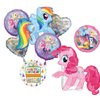 Anagram MLP Birthday Party Supplies Pinkie Pie and Rainbow Dash Balloon Bouquet Decorations