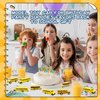 8 Pcs School Bus Toy Pull Back School Bus Yellow School Bus for Boys Girls Kids Birthday Gifts Classroom Rewards, 3 Style