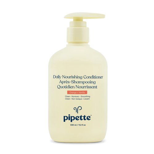 Pipette Daily Nourishing Conditioner -Tear Free Conditioner for Kids, Adds Moisture, 100% Plant-Derived Squalane and Quinoa, Orange + Vanilla Aroma, 11.2 fl oz