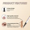 2024 New Magic Eyebrow Pencil,3D Waterproof Microblading Eyebrow Pen with 4 Fork Tip,Natural Makeup Long-Lasting Eyebrow Pencil,Makeup Fine Stroke Eyebrow Tattoo Pencil (Gray-C)