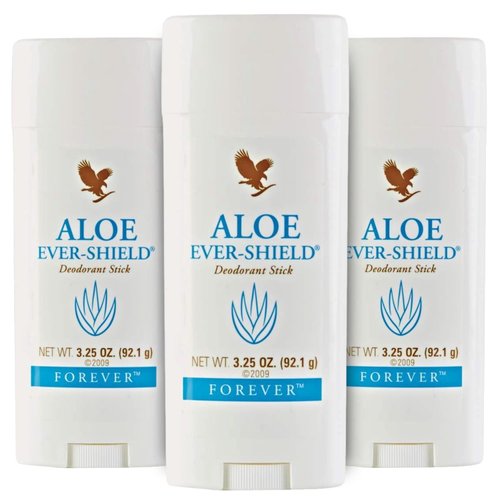 Forever Living Aloe Ever Shield - Natural Deodorant, Aluminum Free Deodorant for Men & Women, Soothes Skin All Day Long, Feeling fresh and clean, Anti Perspiration Deodorant Men and Women, 3 Packs
