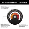 Magnetic Top Thermometer Wood Stove Thermometer Stove Chimney Flue Pipe Thermometer Stove Temperature Meter for Avoiding Overheat (2 Pieces)