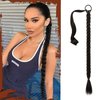 SOFEIYAN Long Braid Ponytail Extension with Hair Tie Straight Sleek Braid Pony Tail Fluffy Natural Soft Synthetic Hairpieces