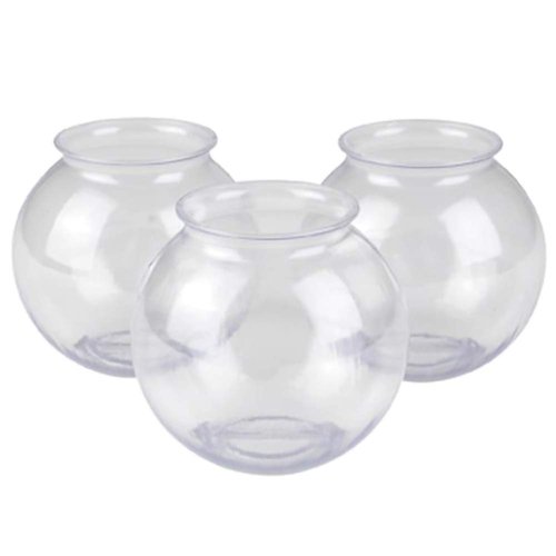The Dreidel Company Plastic Ivy Bowl Container Vase, Great for Montessori Kids, Candy, Party Favors, Table Centerpieces and Decorations, 16oz Unbreakable Bowl (6-Pack)