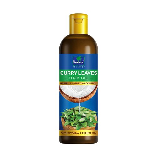 Parachute Advansed Curry Leaves Hair Oil with Natural Coconut Oil & Vitamin E| Reduces Hair Fall & Delays Greying| Promotes Hair Growth| No Paraben, Sulphate, Silicones| 6.7 Fl.oz.