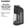 Croakies All-in-one Cleaning Kit | Lens Care Travel Kit with Pump and Microfiber Cloth | All Natural Cleaner for Eyewear and Lenses