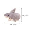 LUOZZY Cute Plush Shark Hand Puppet Shark Puppets Toys, Kids Hand Puppets Plush Shark Toys Soft Shark Gloves Figure, Gray