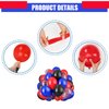 60PCS Blue Red and Black Balloons,Blue Red and Black Balloon Arch Kit Red Black and Blue Birthday Decorations,Suitable for Hero Party Birthday Shower Graduation Party Decorations