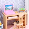 Haomian 5 Pcs/Set Dollhouse Mini Laptops/Phone,Scene Miniatures Computers Mobiles Phones Simulation Mini Toy Craft for Doll House Decoration,1:12 Scale Dolls House Furniture Doll Accessories