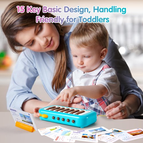 Sound Toys for Baby Boys Girls, Baby Keyboard Piano Toy Sensory Toys Interactive Toys Musical Learning Toys Birthday Present Gift for Kid Toddler Age 12-18 18-24 Months 1 2 3 Years Old Babies