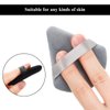 Maitys 12 Pieces Powder Puff Triangle Face Makeup Cosmetic for Loose Powder Soft Body Washable Reusable Foundation Sponge Mineral Wet Dry Makeup Tool(Black, Gray, Small)
