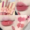 Domality 6 Colors 2 in 1 Double-end Lip Gloss Set, 6pcs Matte Velvet & Mirror Finish Liquid Lipstick, Long Lasting Waterproof Glossy Lip Glaze, Plumping Hydrating Fuller Lip Makeup Kit