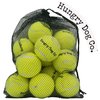 Hungry Dog Co. - 12 Pack of Premium Dog Tennis Balls 2.5" - Pet Safe Dog Toys for Exercise and Training. Bouncy and Durable for Hours of Fun - Reusable Mesh Bag for Carrying and Storage - Yellow