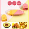 SeleneTenderaes Heart Shaped Dual-use Deformable Lip Balm Stick - Honey,One end is colorless, while the other end is pink can be used as makeup, lipstick Peach. Repair, Keep Lips Moisturized, Gifts