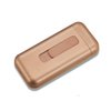 Cigarette Case with Lighter Cigarettes Box Portable 20pcs 100's Slim Cigarettes USB Lighters 2 in 1 Rechargeable Flameless Windproof Electric Lighter (Rose Gold)